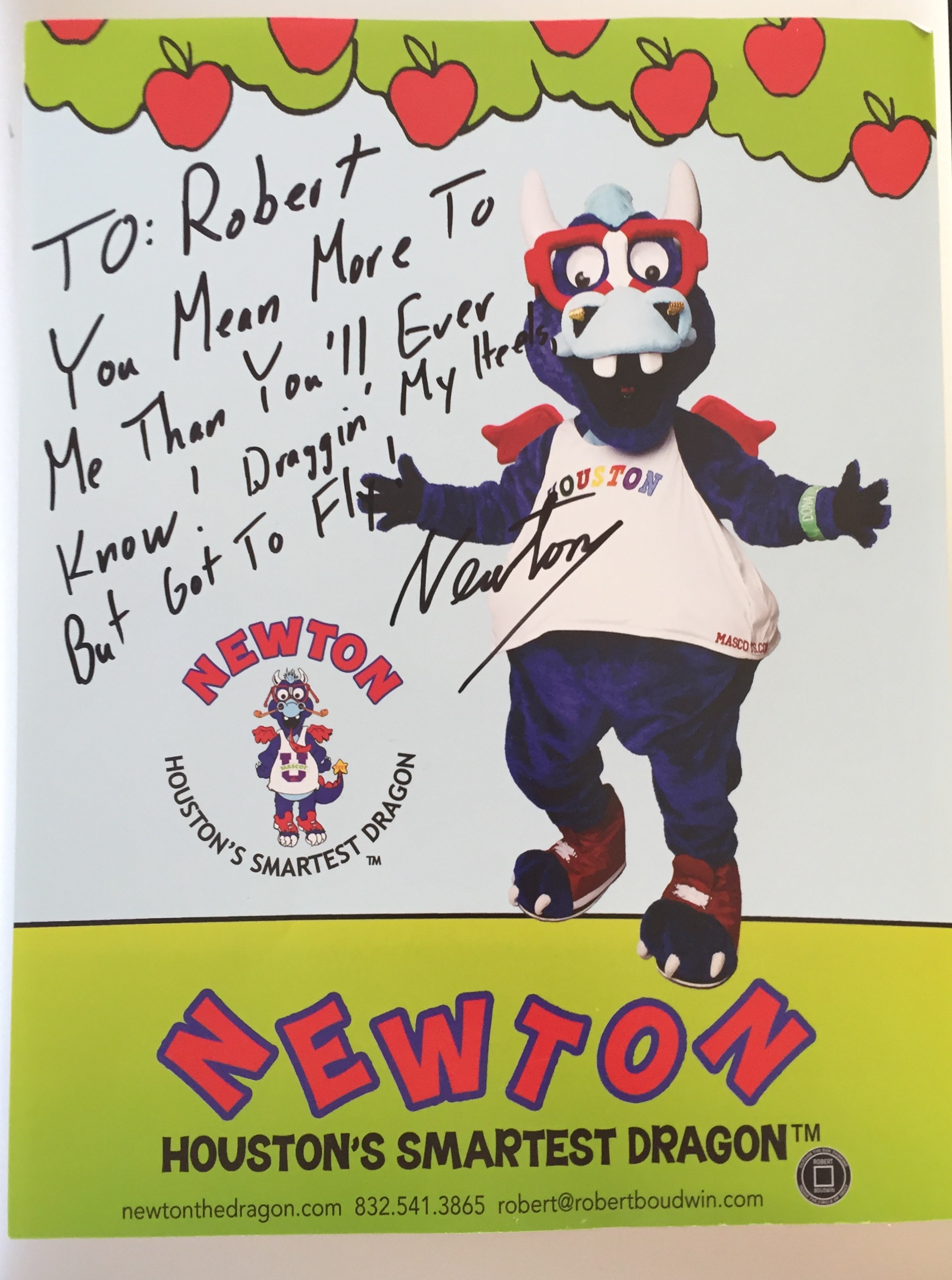 Newton Autographed Photo